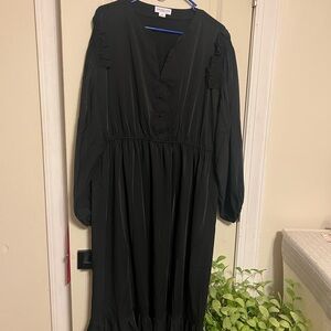 Chic Soul Black Long Sleeve Dress